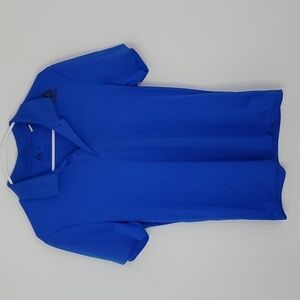 Reebok small blue speedwick athletic short sleeve polo shirt